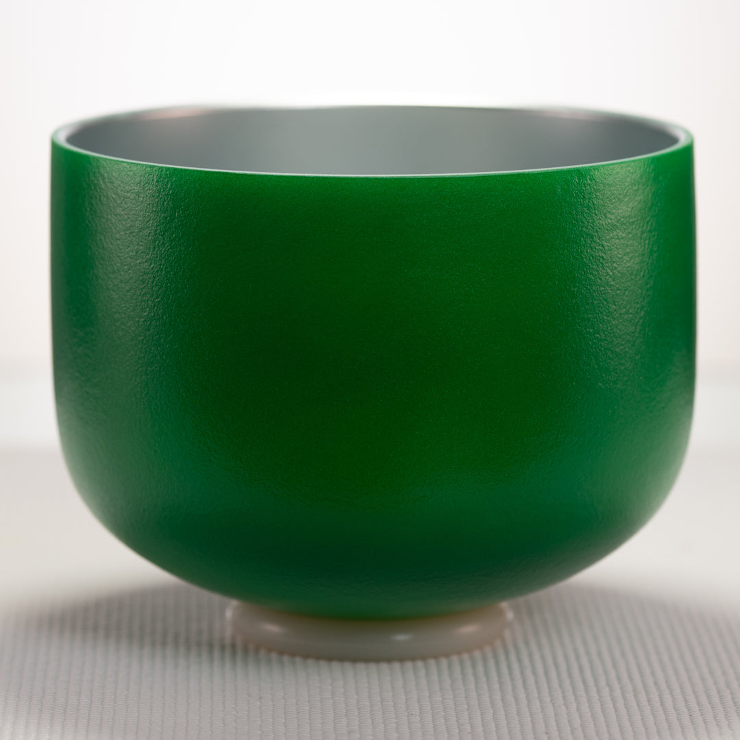 Green Crystal singing bowl