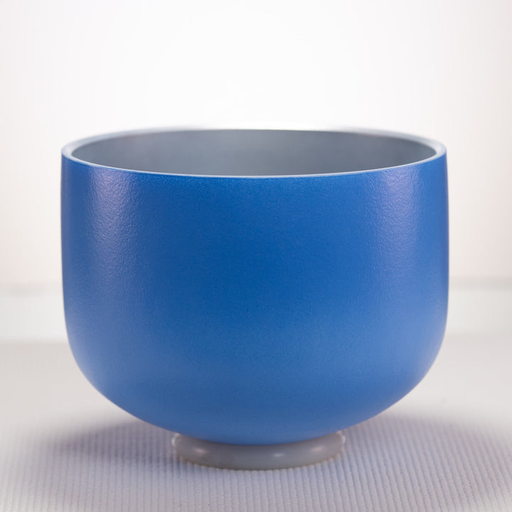 Blue crystal singing bowl