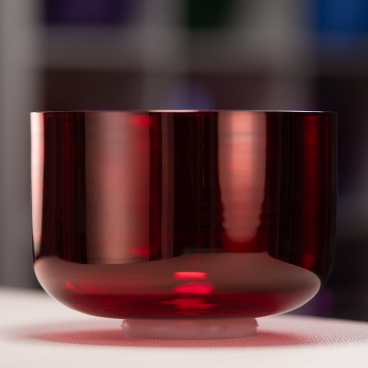 9.75" A#+48 Ruby Ray Crystal Singing Bowl from Bowls of Sound