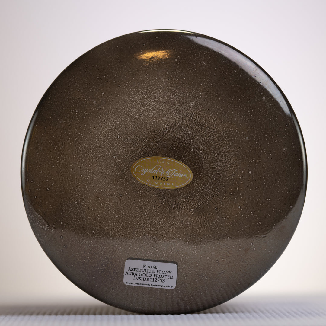 9" A+40 Azeztulite & Ebony Gold, Crystal Tones™