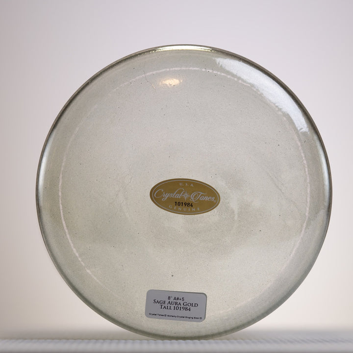 8" A#+5 Sage Aura Gold Tall, Crystal Tones™