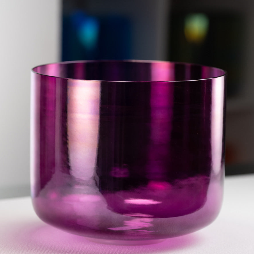 12" C#+11 Healing Violet Flame Crystal Singing Bowl