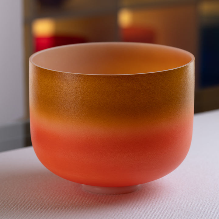 12" A-27 Healing Golden Flame Singing Bowl