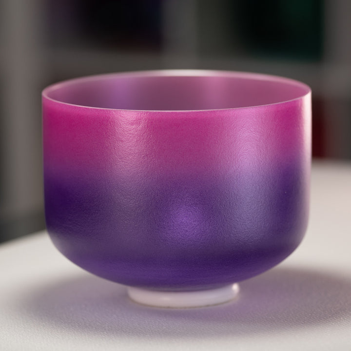 10" C#-26 Blossoming Heart Frosted Crystal Singing Bowl