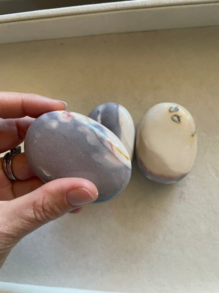 Mookaite Palm Stone