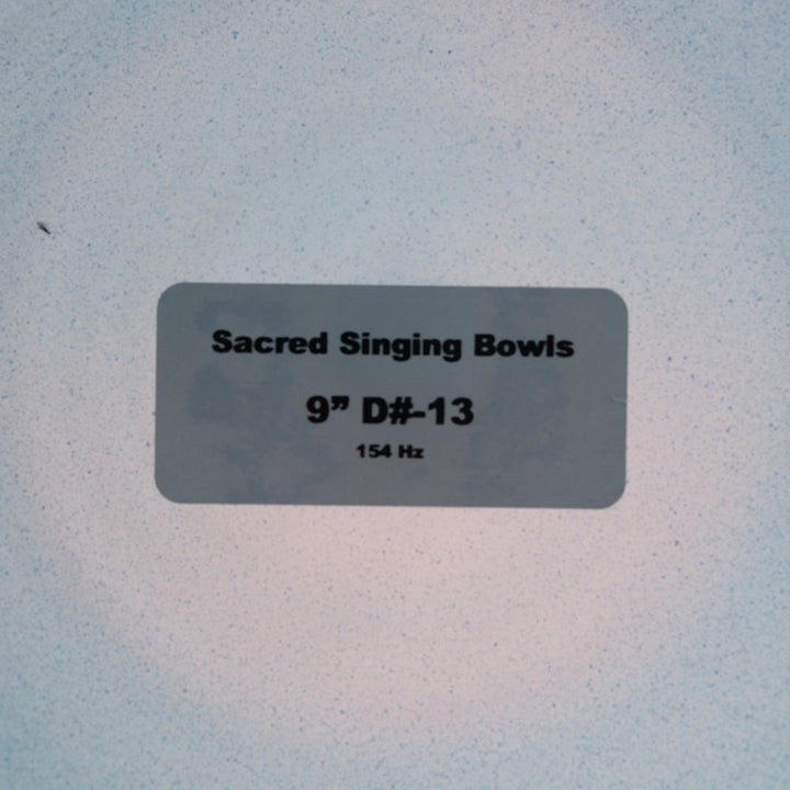 9" D#-13 Whale Song Crystal Singing Bowl