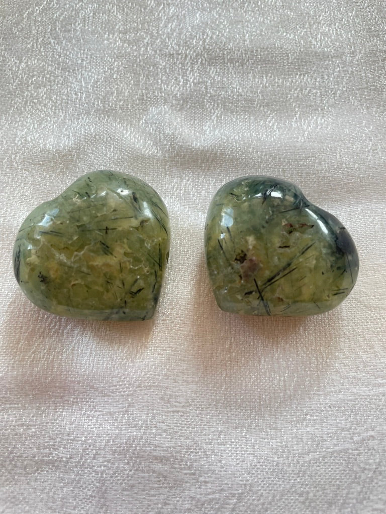 Prehnite Puffy Heart
