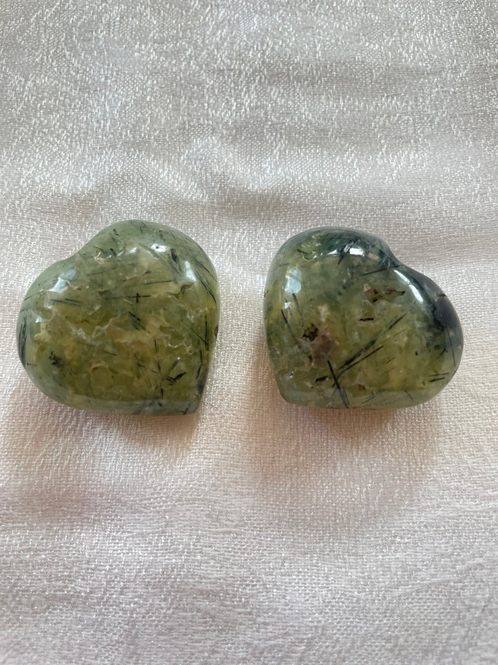 Prehnite Puffy Heart