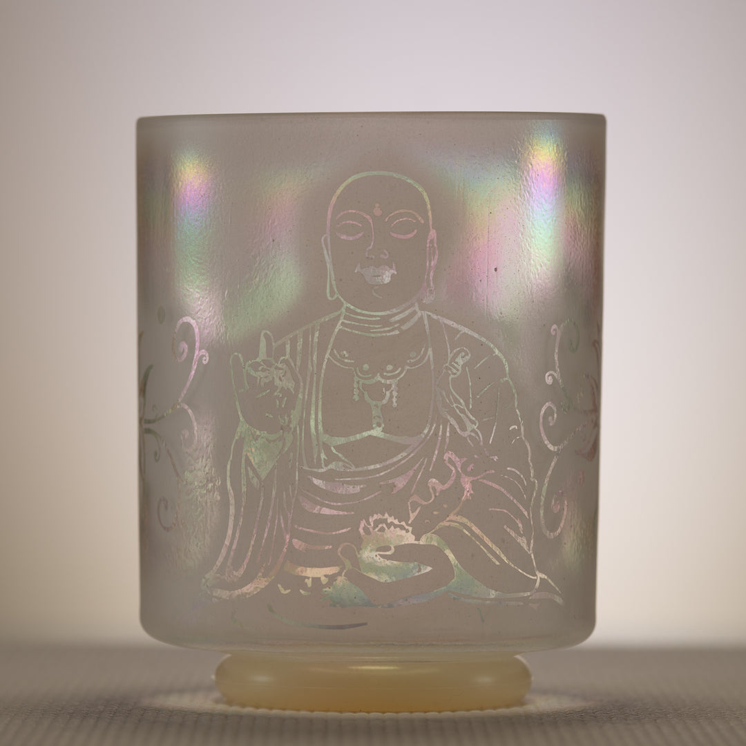 7" G#+10 Platinum etched with Buddha, Crystal Tones™