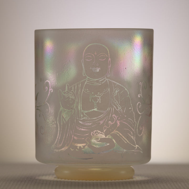 7" G#+10 Platinum etched with Buddha, Crystal Tones™