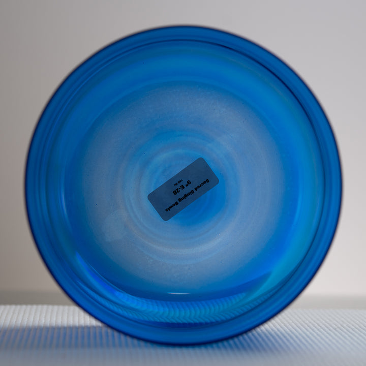 9" E-28 Sapphire Spirit Crystal Singing Bowl