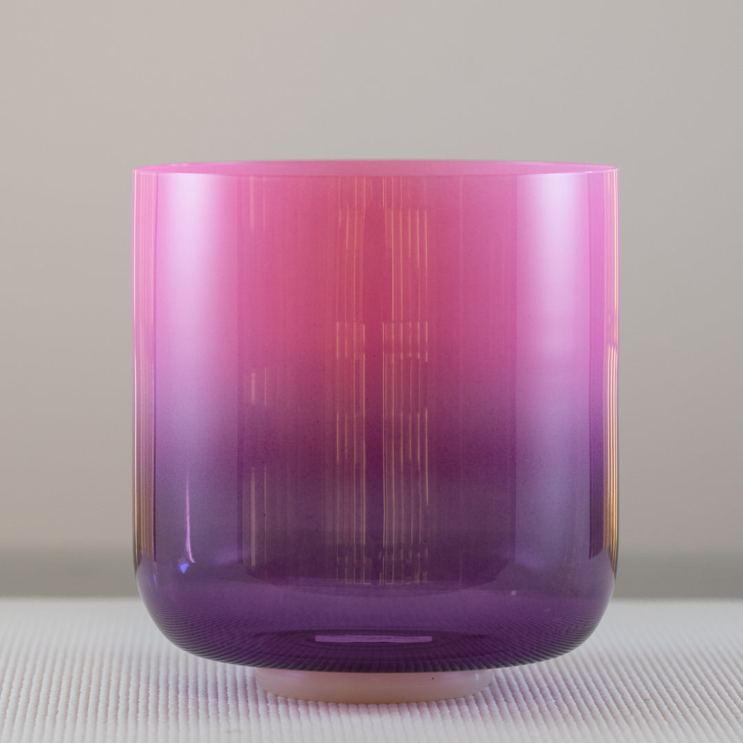 9" E-10 Blossoming Heart Crystal Singing Bowl