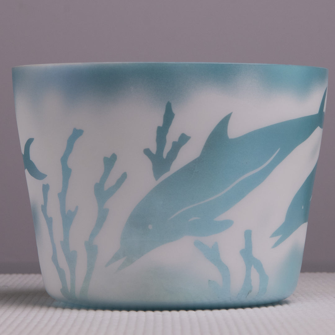 7" A#-50 Dolphin etched Ocean Gold, Crystal Tones™