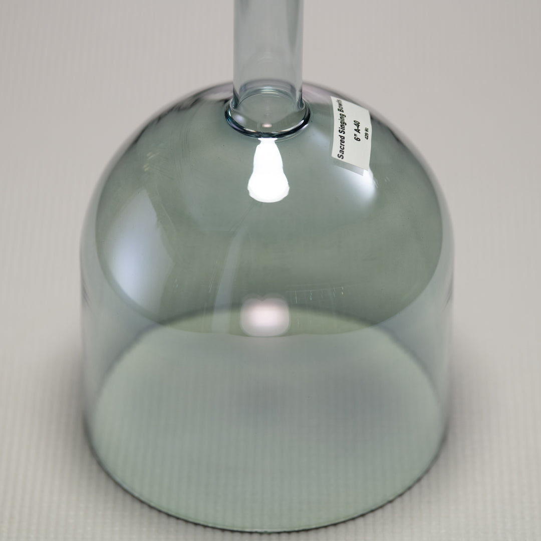 6" A-40 Indigo Child Handheld Crystal Singing Bowl