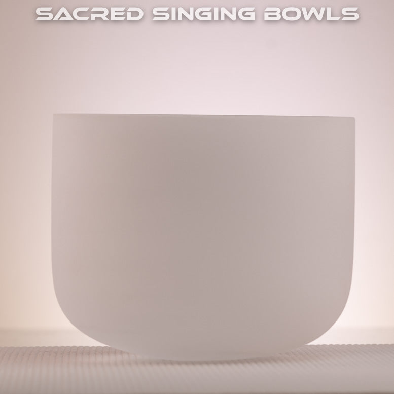 8" G+48 Frosted Crystal Singing Bowl