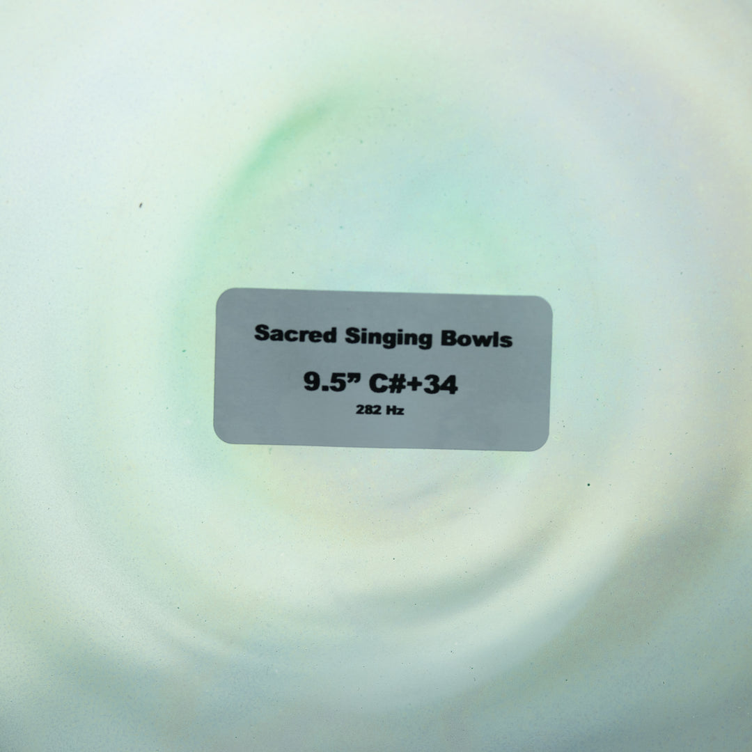9.5" C#+34 Sacred Sage Crystal Singing Bowl