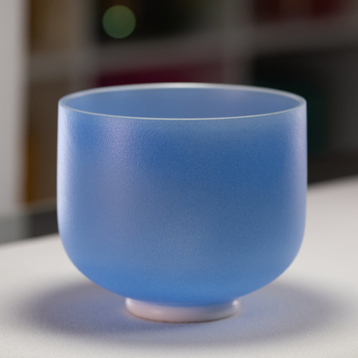 9" A-25 Father Sky Frosted Crystal Singing Bowl
