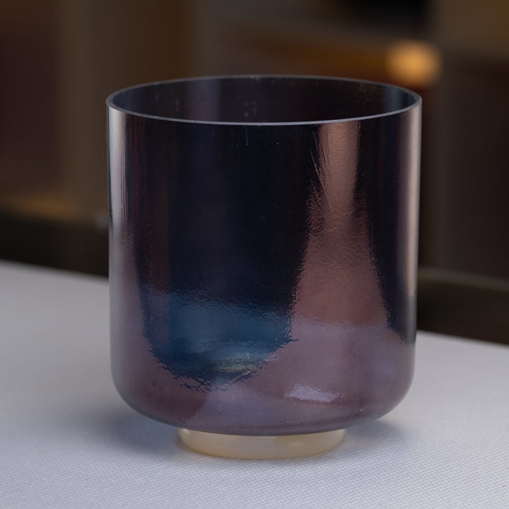 8" D-50 Apophyllite Violet Aura Gold, Crystal Tones™