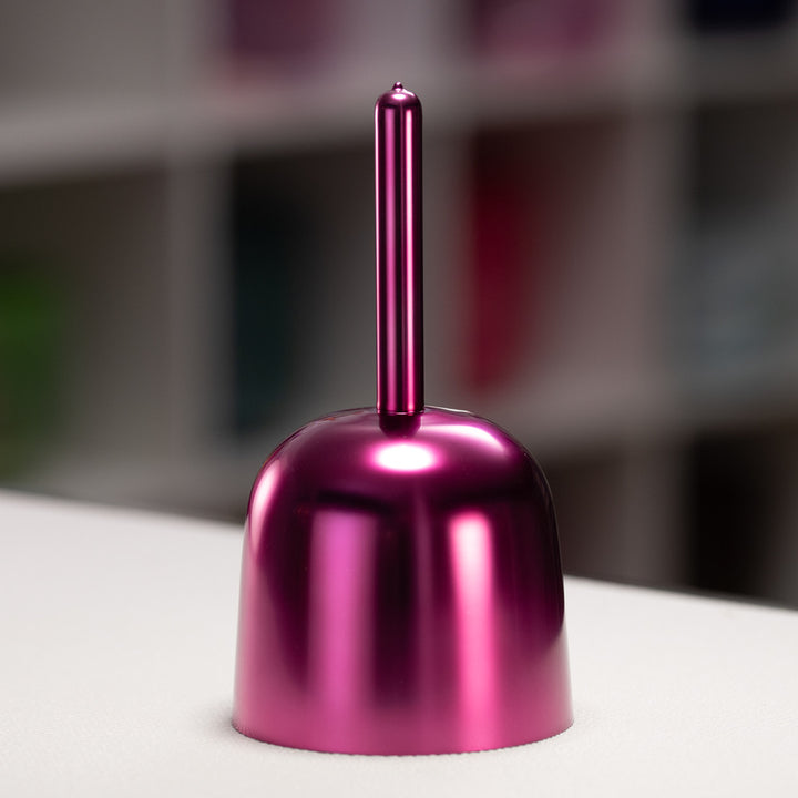 5.75" A-3 Radiant Rose Crystal Singing Bowl, 24k Gold inside