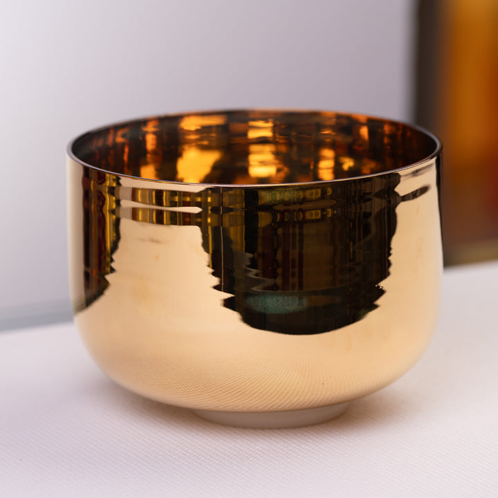 9.75" C-33 24k Gold & Crystal Singing Bowl