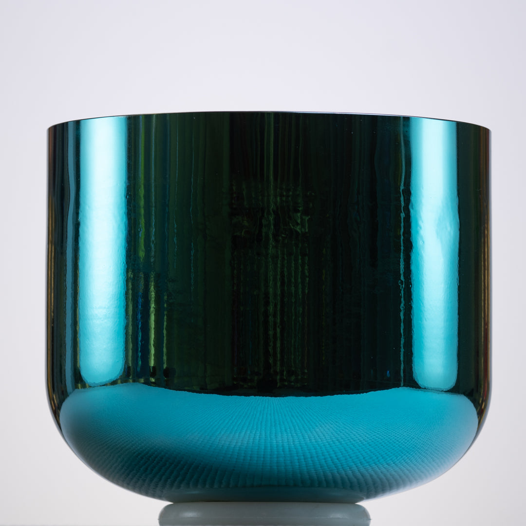 9" C#-39 Celestial Melody Crystal Singing Bowl, 24k Gold inside