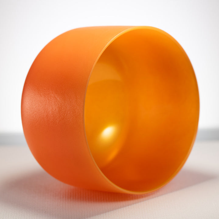 12" C#-27 Setting Sun Frosted Crystal Singing Bowl