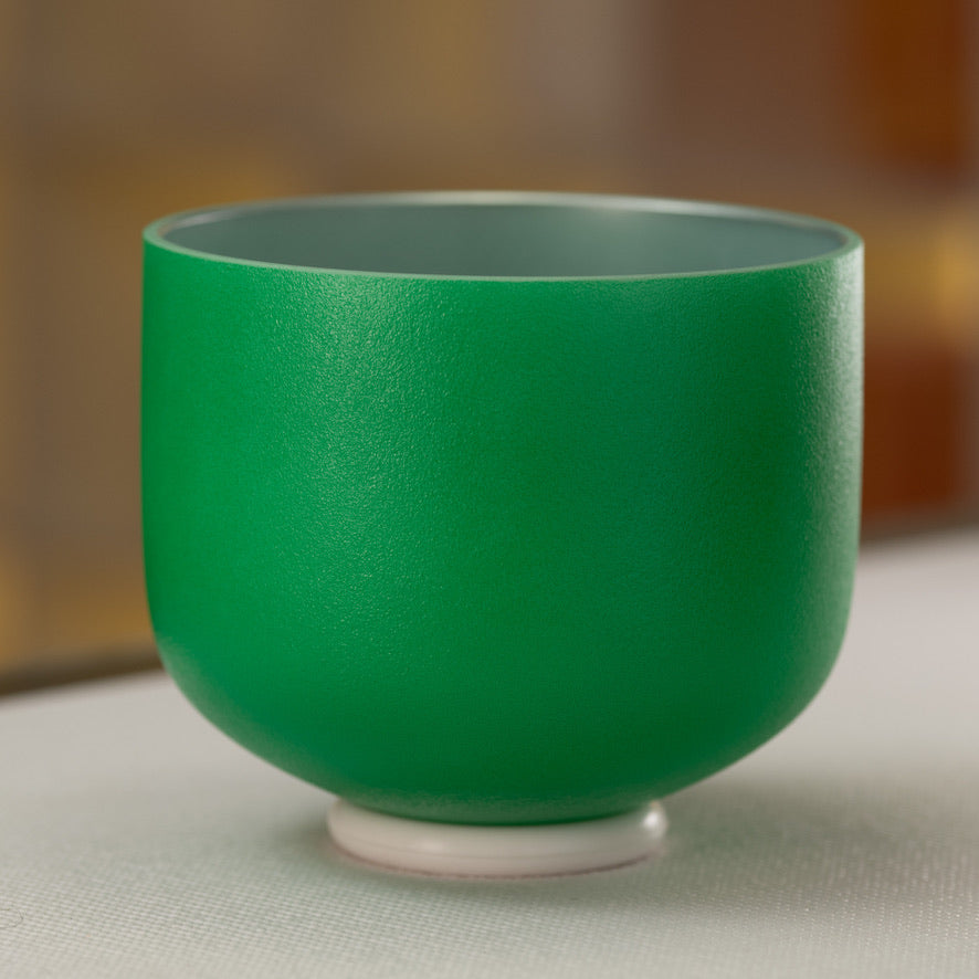 9" A#-22 Emerald Heart Singing Bowl