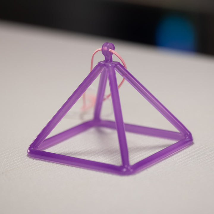 4.75" F#-32 Light Purple Crystal Pyramid