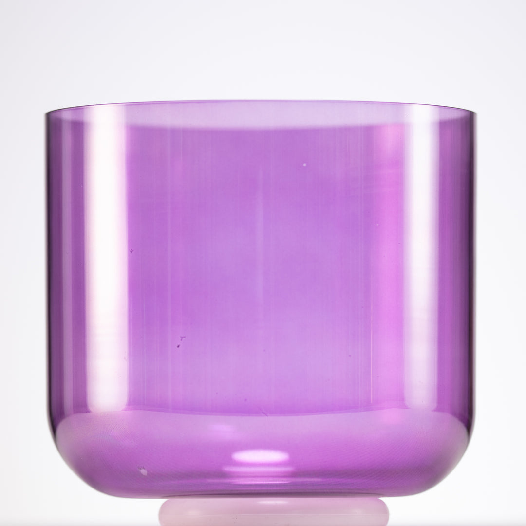 8" D-15 Lavender Lotus Crystal Singing Bowl
