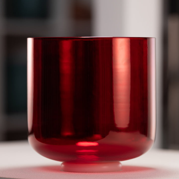 9" A+13 Ruby Ray Crystal Singing Bowl from Bowls of Sound