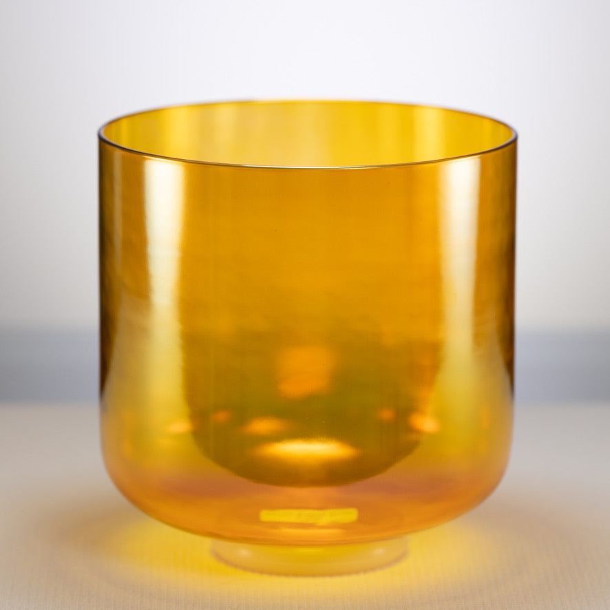Yellow Crystal Singing Bowls from Bowls of Sound