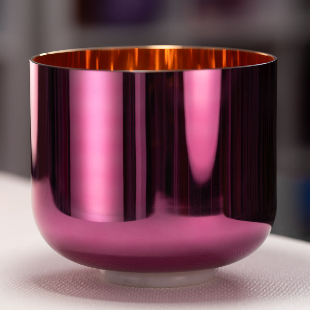 Pink crystal singing bowl