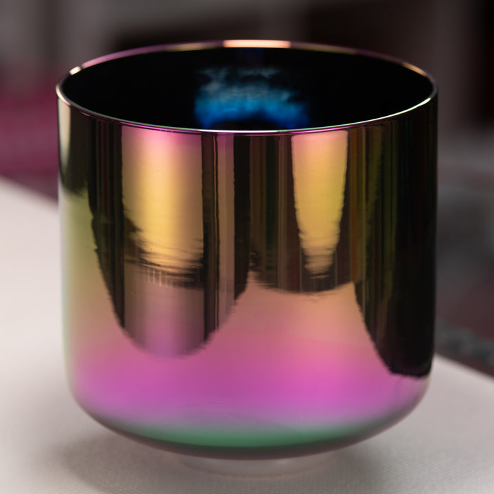 9" A+34 Celestial Rainbow Crystal Singing Bowl from Bowls of Sound