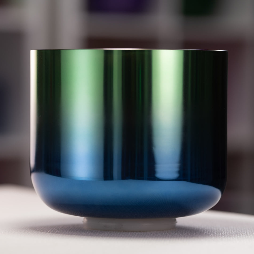 9" C-13 Divine Earth Crystal Singing Bowl, 24k Gold inside from Sacred Singing Bowls™