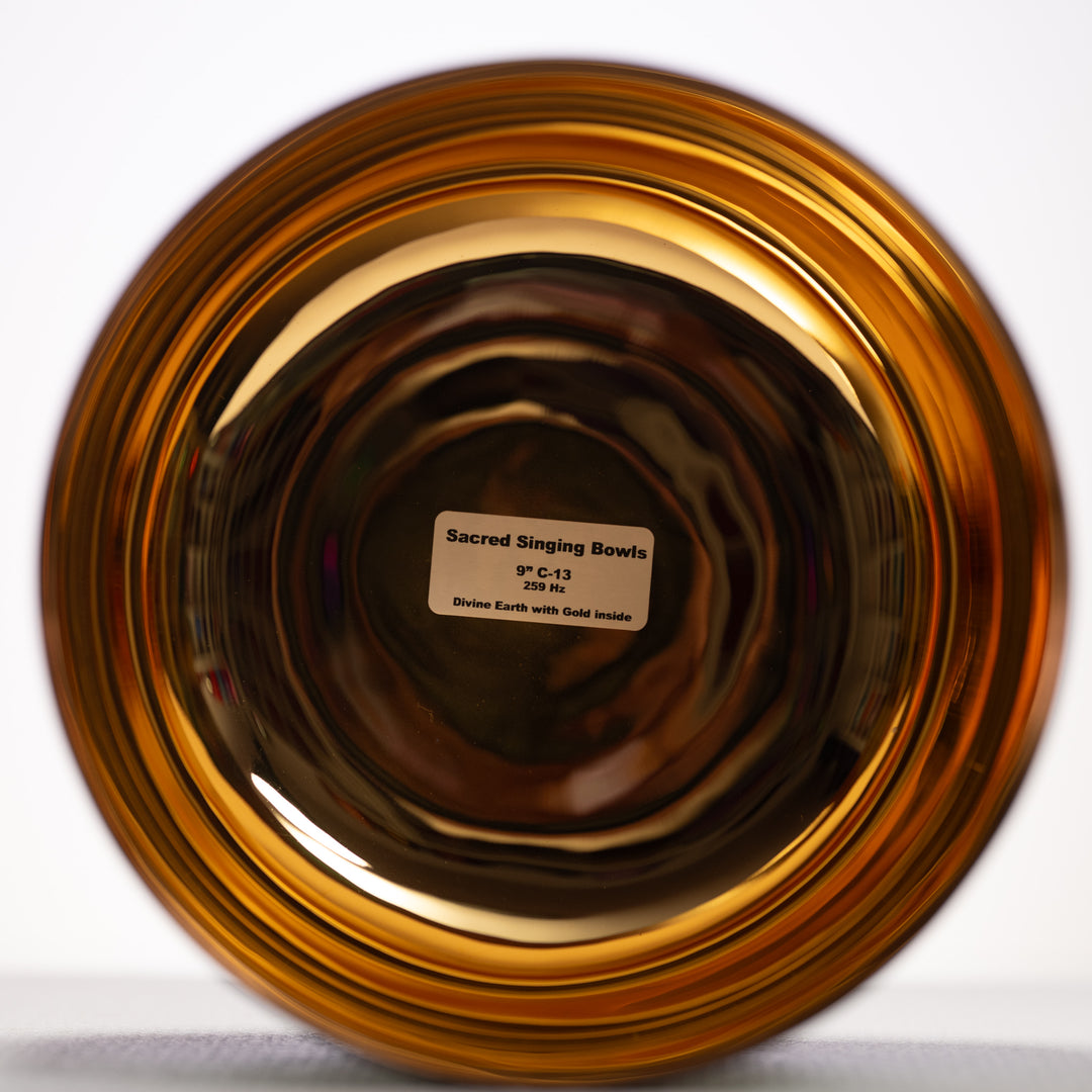 24k Gold crystal singing bowl