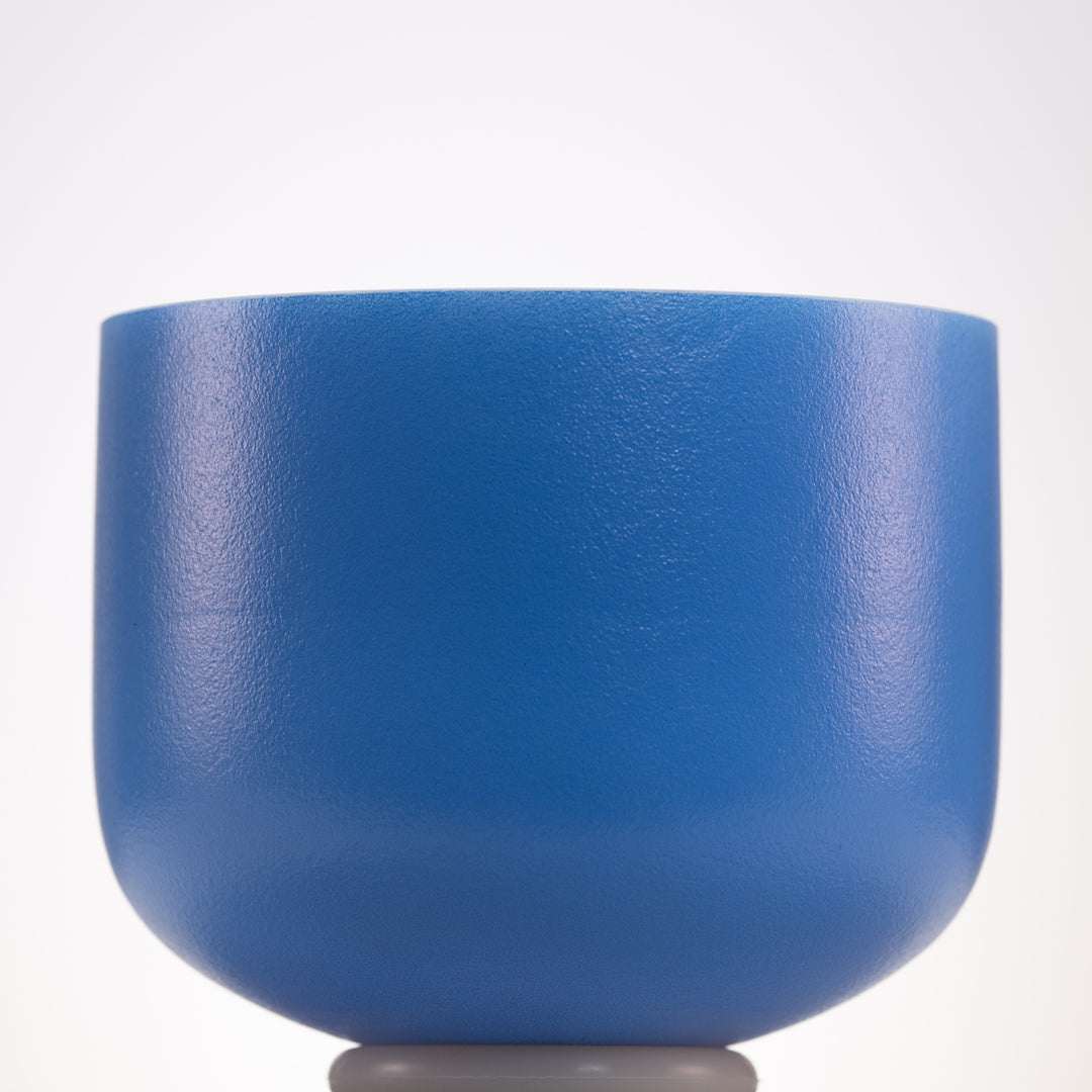 Blue crystal singing bowl