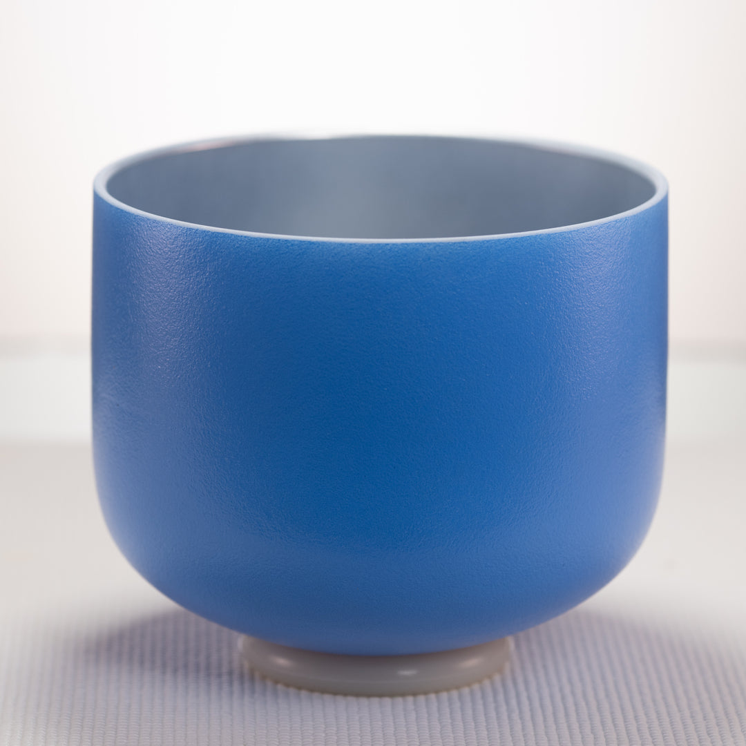 Frosted singing bowl for sound journeys
