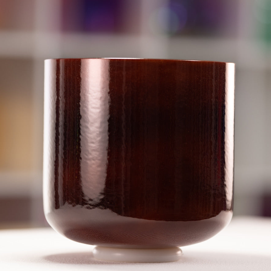 Brown crystal singing bowl