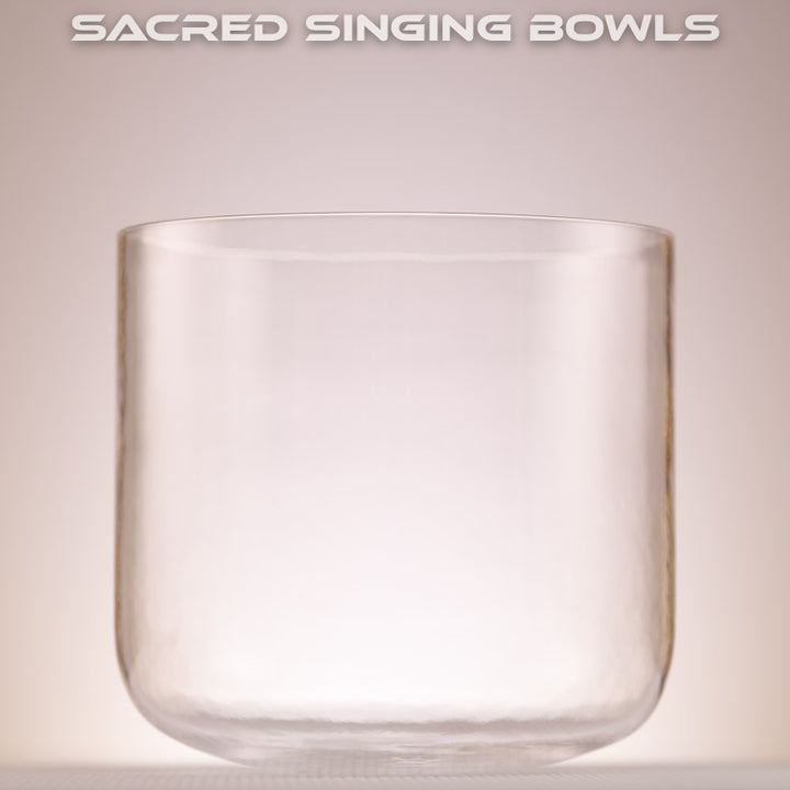 Sacred Singing Bowls: 9" G#+11 Clear Quartz Bowl