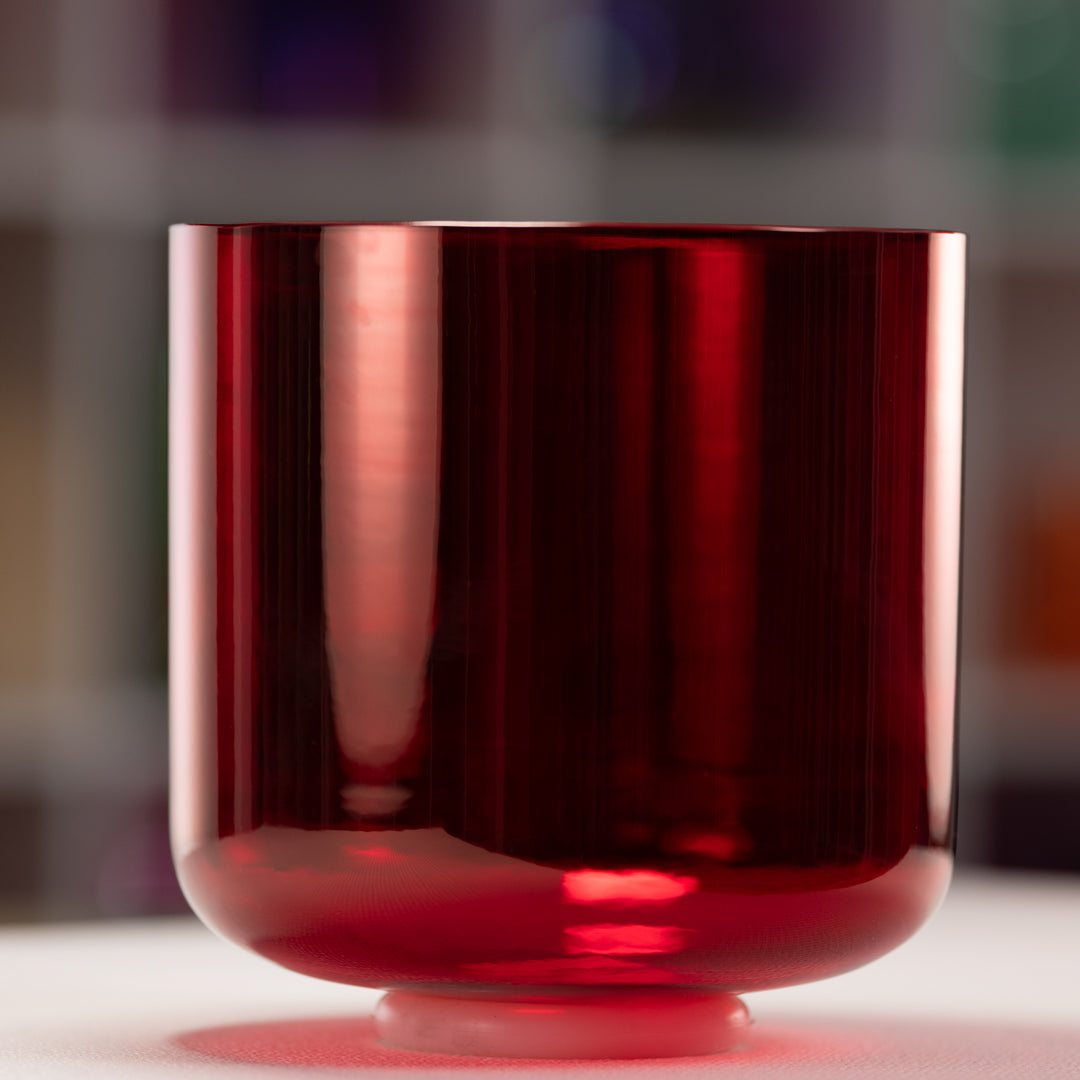 9" G#+21 Ruby Ray Crystal Singing Bowl from Bowls of Sound