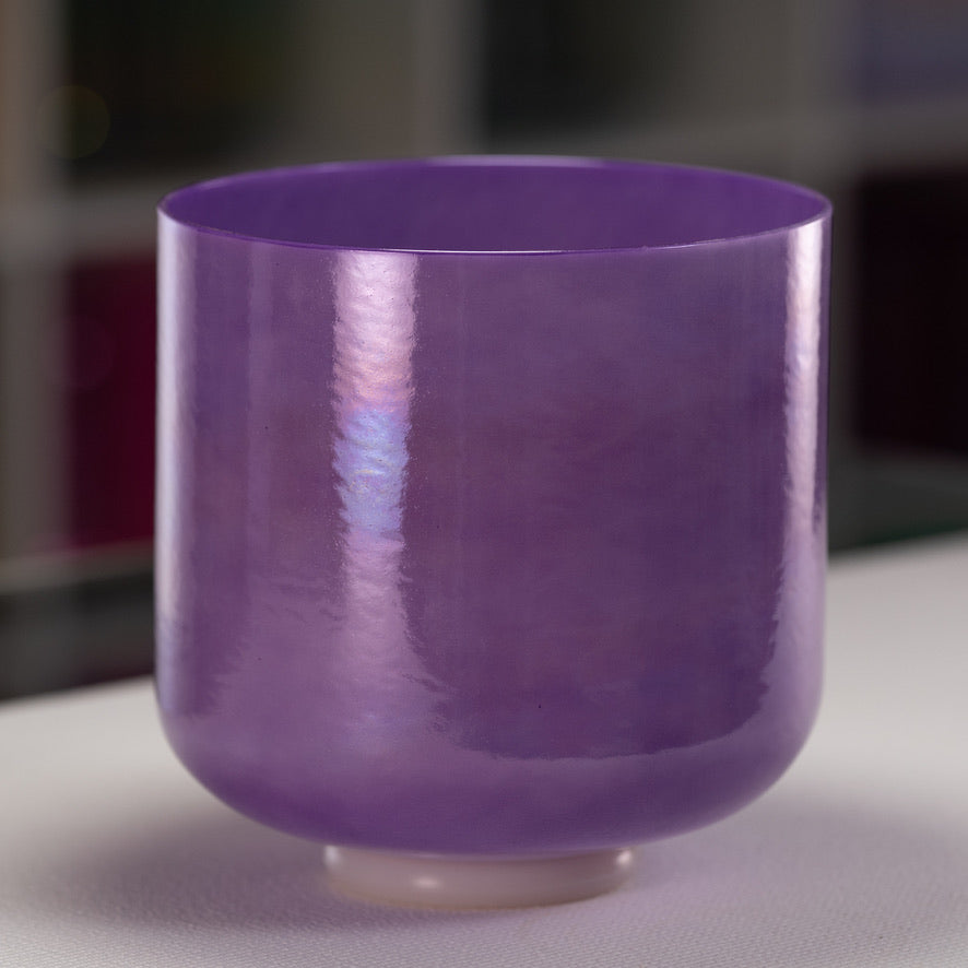 Purple Crystal Singing Bowls from Sacred Singing Bowls