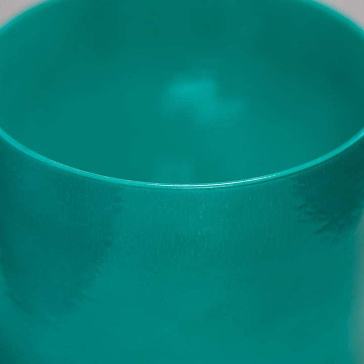 9" F#+18 Turquoise Tide Crystal Singing Bowl