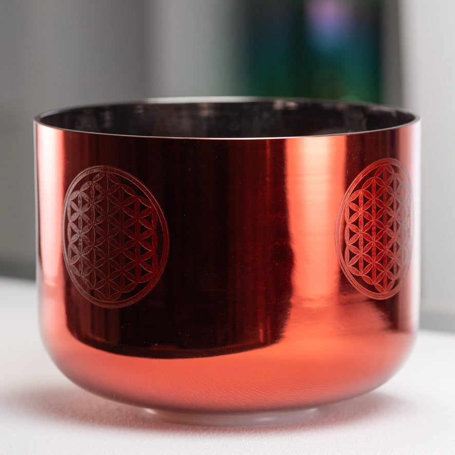 11" F+13 Solara Singing Bowl with Flower of Life