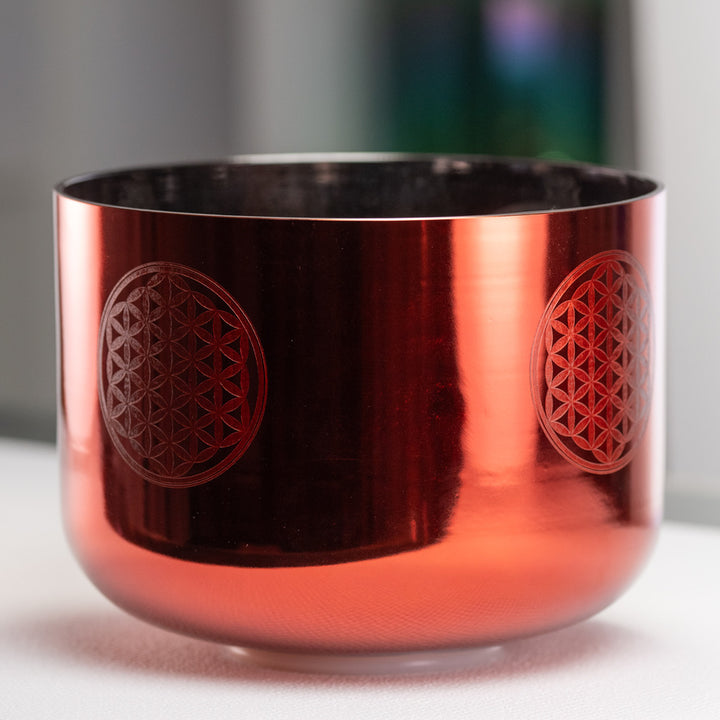 11" F+13 Solara Singing Bowl with Flower of Life