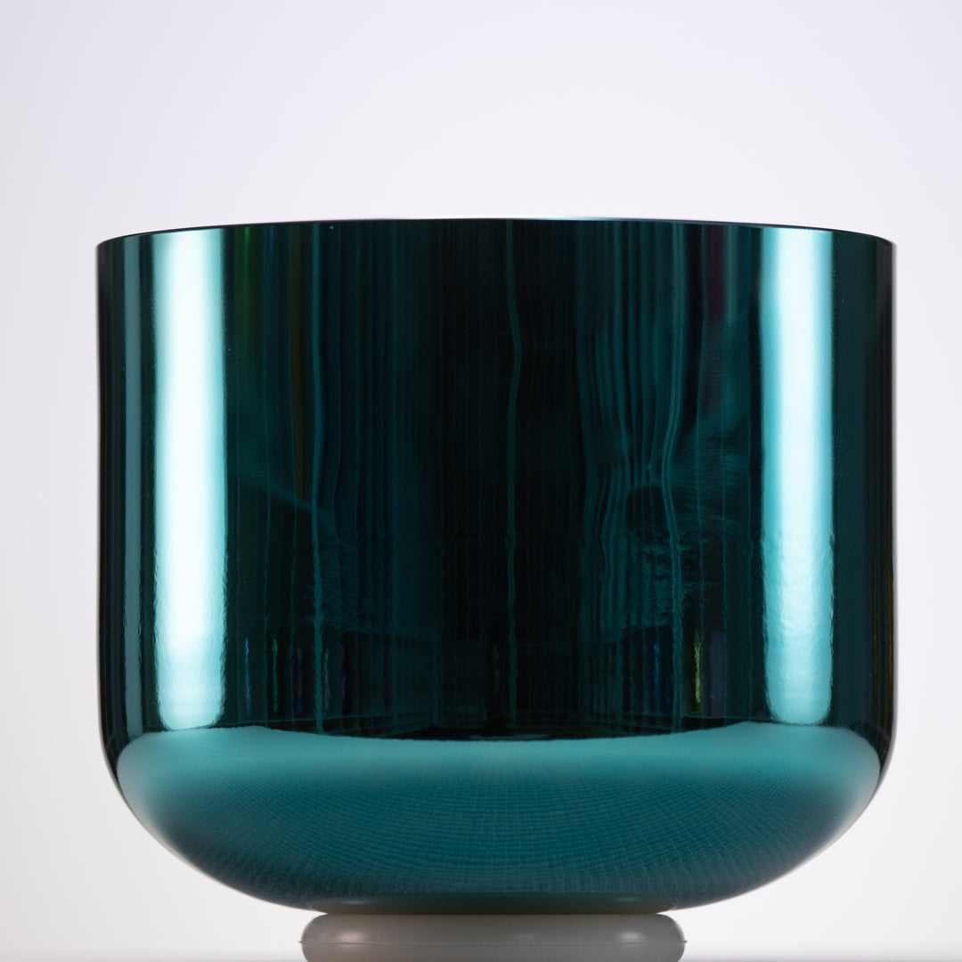 9" B+18 Celestial Melody Crystal Singing Bowl, 24k Gold inside