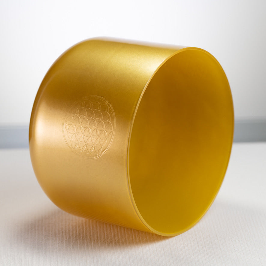 10" G#+23 Supernova Singing Bowl with Flower of Life