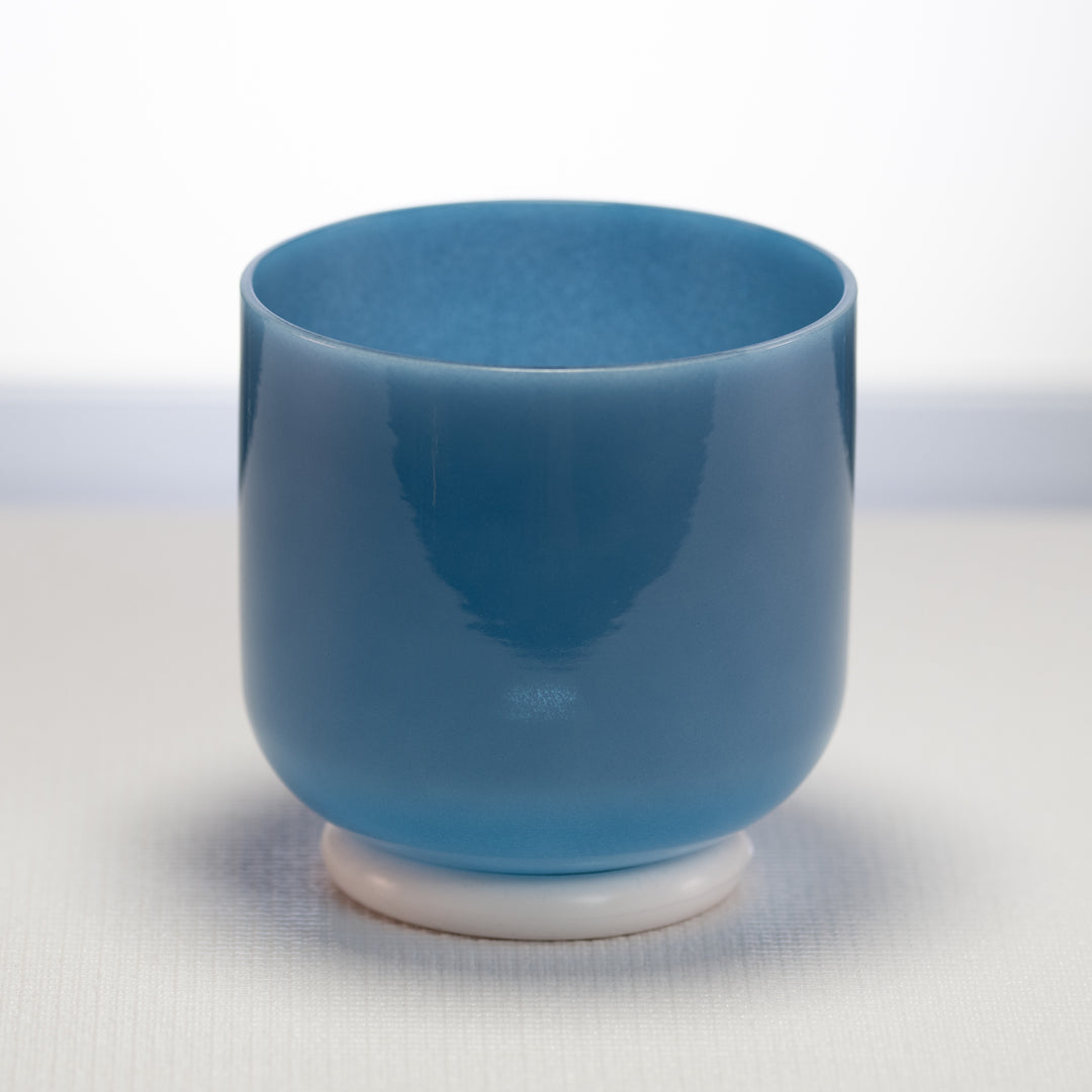 6" A#-8 Indigo Child Crystal Singing Bowl, Perfect Pitch