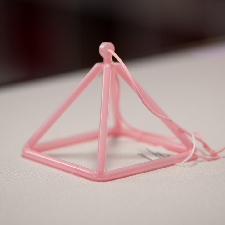 4.75" F#-45 Light Pink Crystal Pyramid