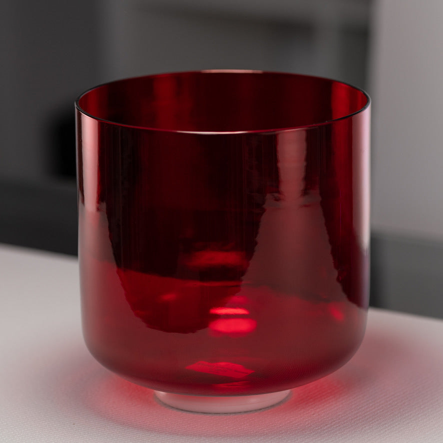 9" G#-19 Ruby Ray Crystal Singing Bowl