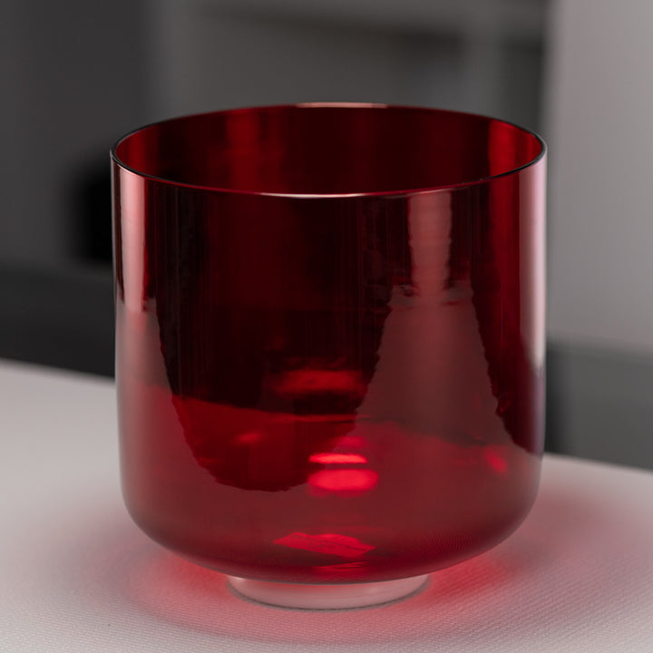 9" G#-19 Ruby Ray Crystal Singing Bowl